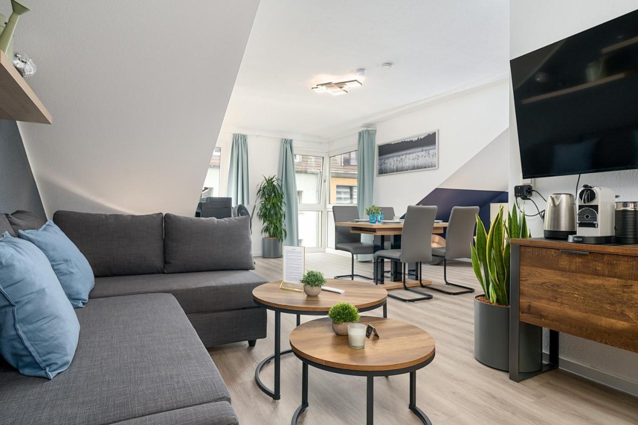 Federnest - Luxus-Studio - Kingsize Boxspringbett - Home-Office Mit Monitor Und Drucker - 11 Min Hbf Дуйсбург Экстерьер фото