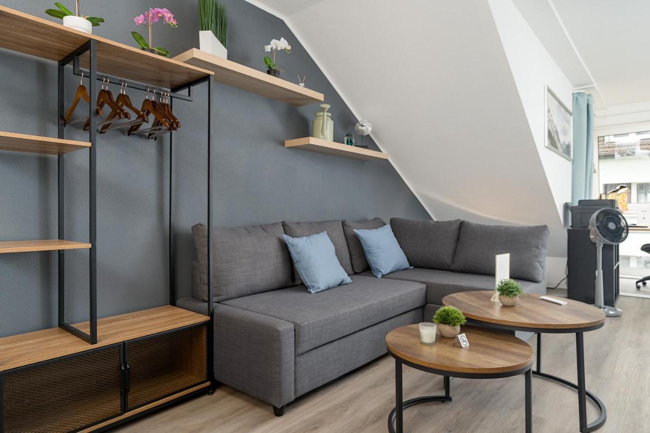 Federnest - Luxus-Studio - Kingsize Boxspringbett - Home-Office Mit Monitor Und Drucker - 11 Min Hbf Дуйсбург Экстерьер фото